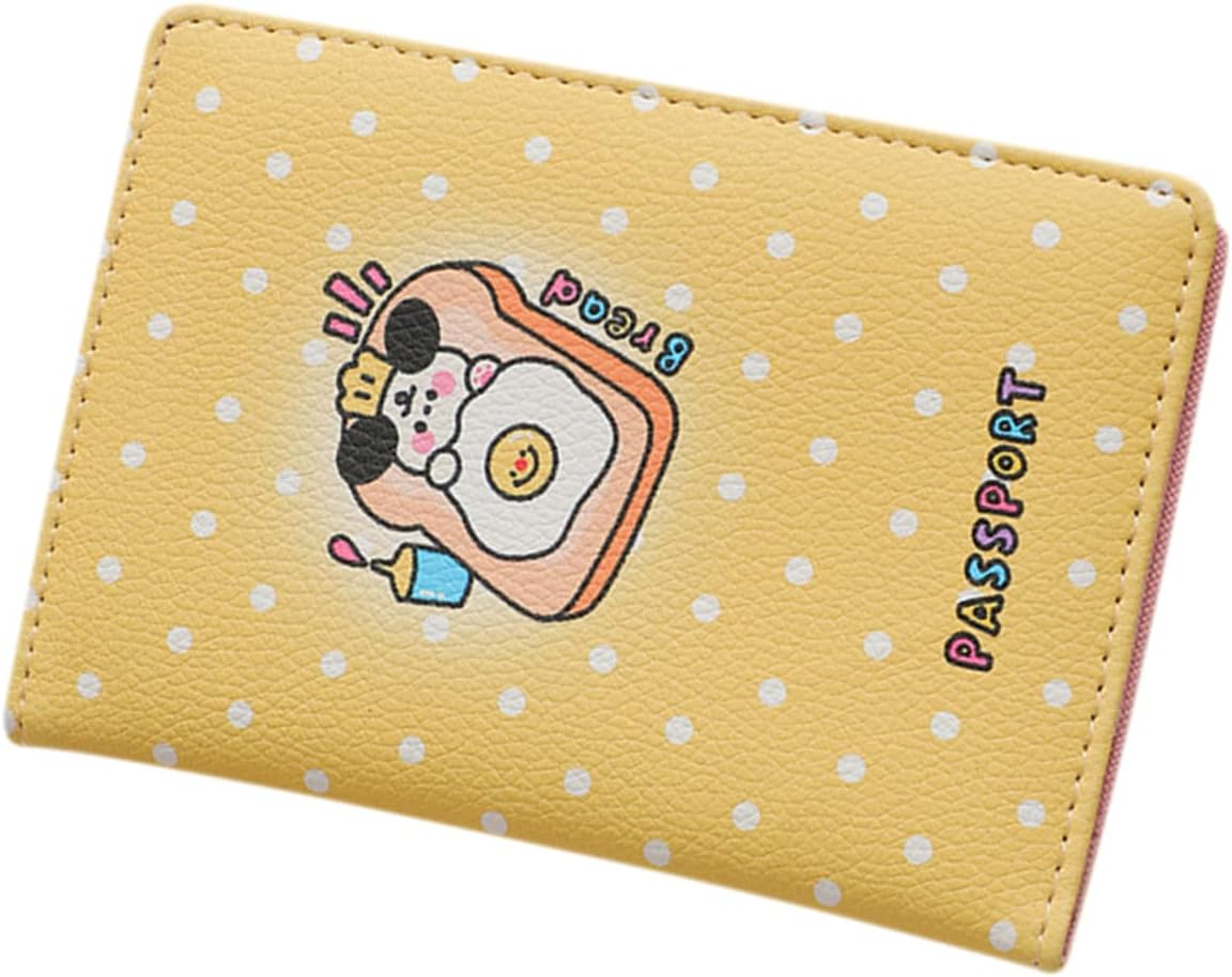 LIFKOME 4Pcs Cartoon Pu Passport Cover Easy to Use and Convenient Dry Clean Secure image number 5
