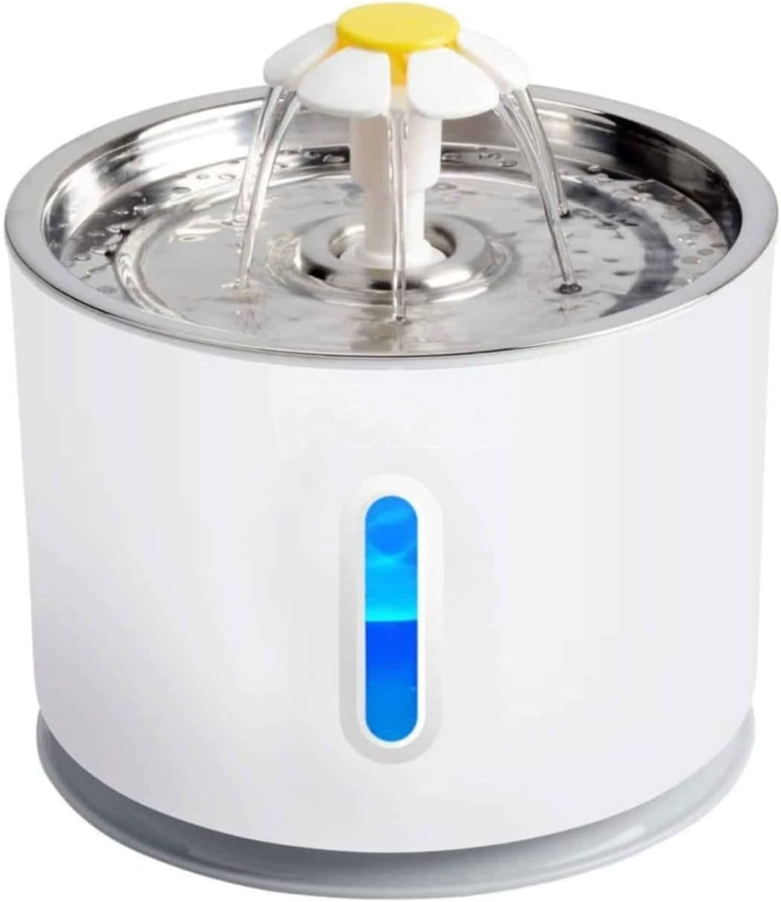 Cat Water Fountain, 81Oz/2.4L LED Pet Fountain Stainless Steel Automatic Electric Pet Water Fountain for Cats, Dogs, Other Pets Adog/Cat Drinking Dispenser/Filter image number 1