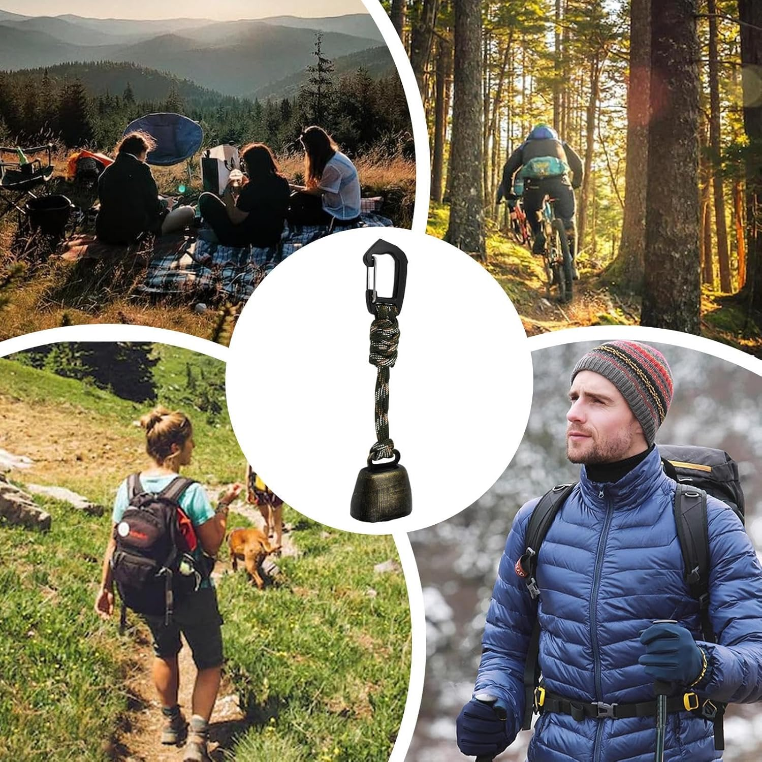 Bear Bell &ndash; Outdoor Alert Noise Pendant, Trail Warning Bell | Portable Jingle Device with Silent Mode for Nature Walks, Wilderness Safety, Mountain Climbing, Survival Hiker Kit for Bears image number 1