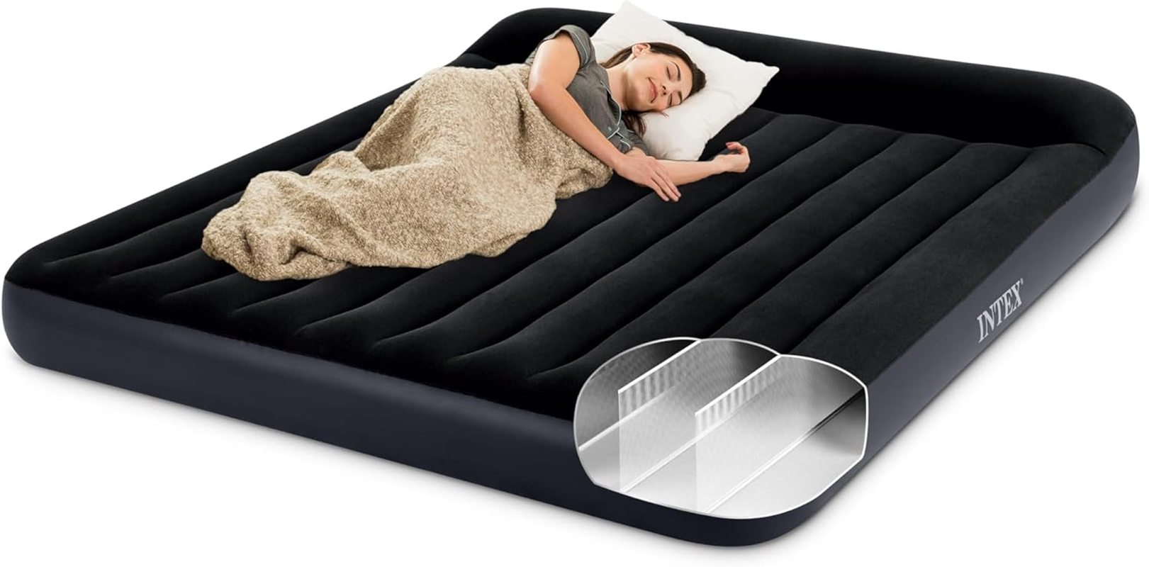 INTEX 64141 - Twin Dura-Beam Pillow Rest Classic Airbed, Size 99Cmx1.91Mx25Cm image number 3