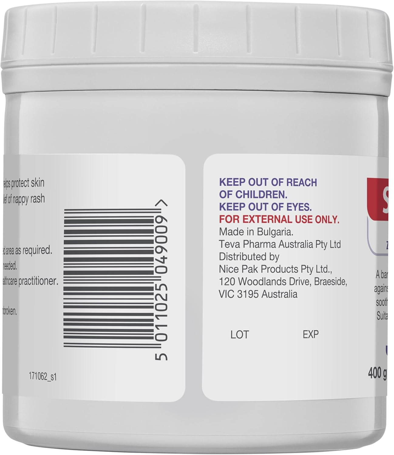 SUDOCREM - Healing Cream ; Soothes and Protects against Nappy Rash ; 400G image number 3