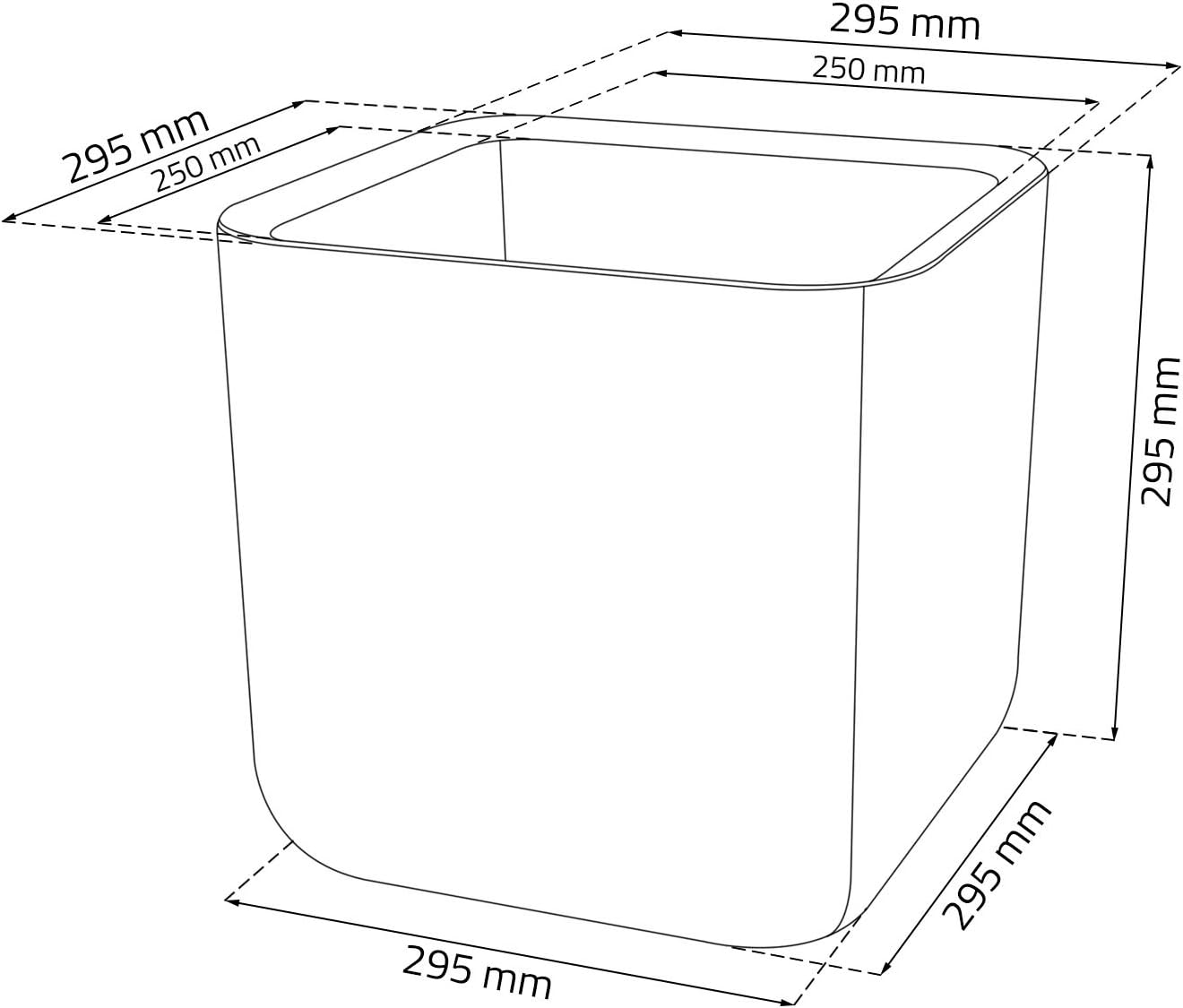 Keter Small Wood Cube Planter, Brown image number 1