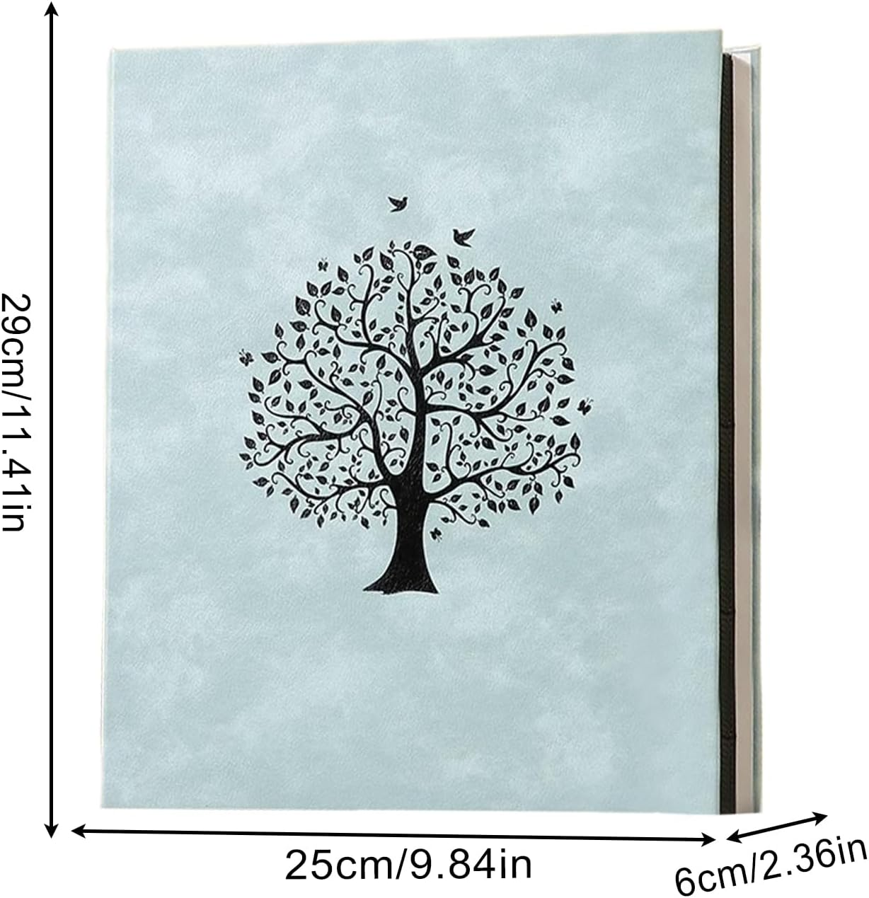 Photo Book,7 Inch Family Photo Album - Large Capacity, Modern Card Keepsake Book for Personal Baby Family Pet Graduation - Happy Tree Green image number 4