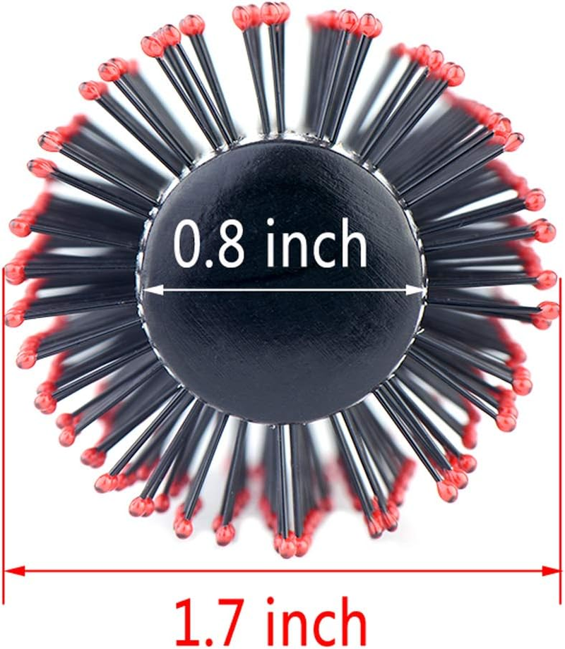 Round Hair Brush for Blow Drying, Wooden Blowout Brush with Soft Nylon Bristles, for Medium or Short Hair image number 1