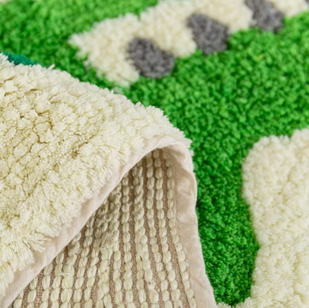Cute Soft Crocodile Shaped Animals Bath Mat Area Rug for Bedroom Kitchen Bathroom Floor Water Absorption Non-Slip Small Carpet Door Mat Playmat 19.7In X 29.5In/50X75Cm image number 6