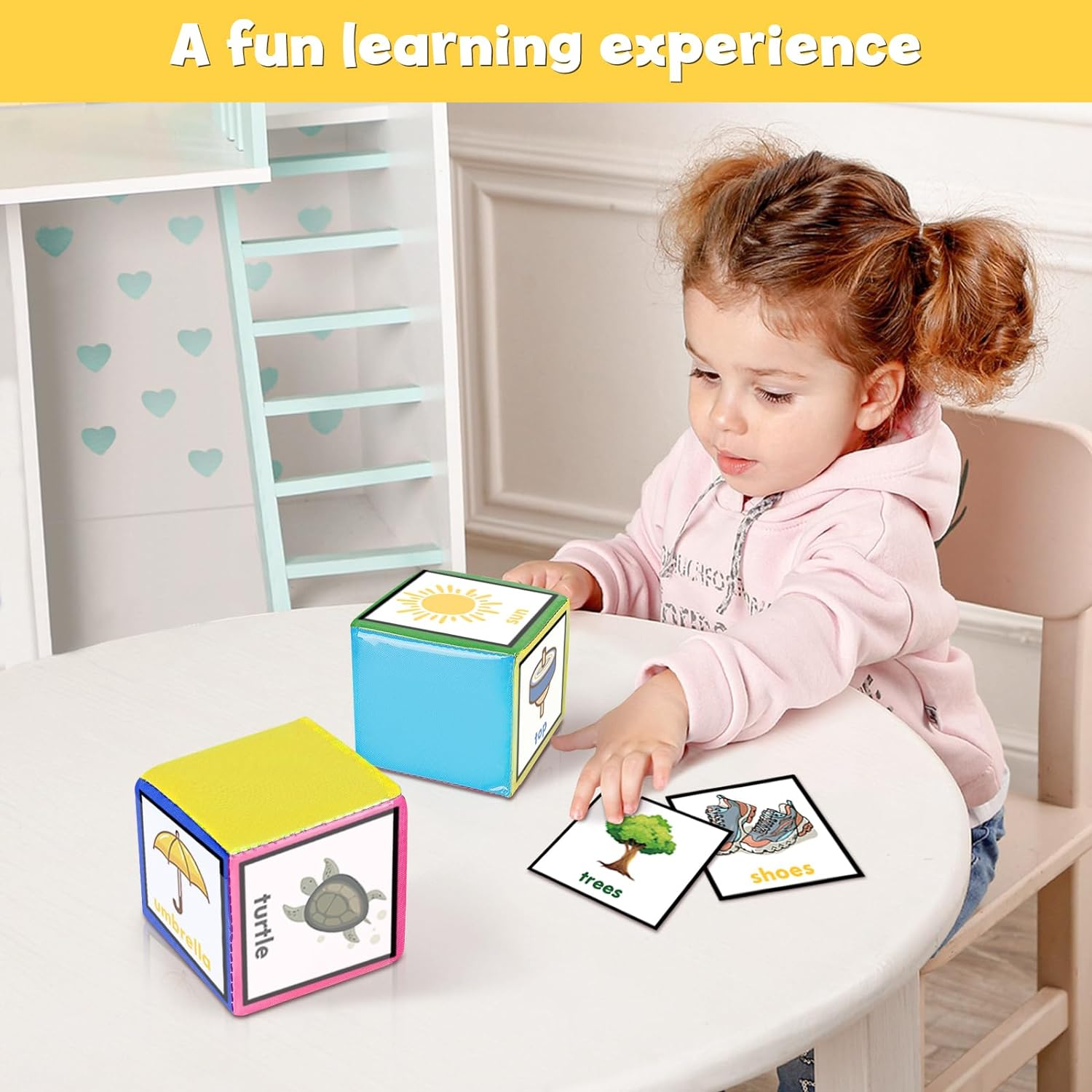 Godery DIY Education Playing Game Dice, Pocket Cubes for Teaching (Set of 2) image number 2