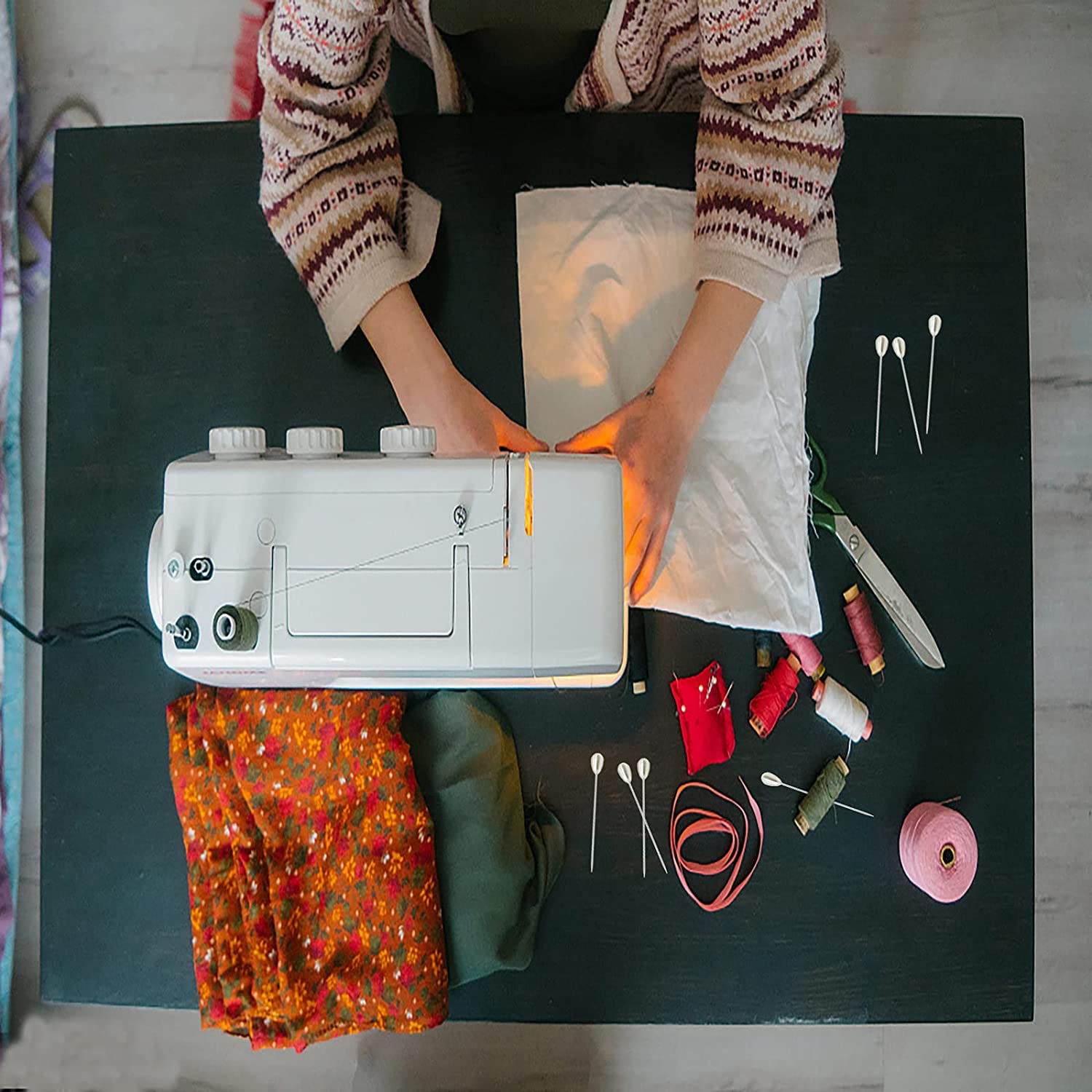 300PCS Corsage Pins, Teardrop Pearl Sewing Pins, Long 2Inch Straight Sewing Wedding Bouquet Pins for Wedding, Jewelry DIY Decoration, Quilting and Craft (300Pcs, White) image number 3