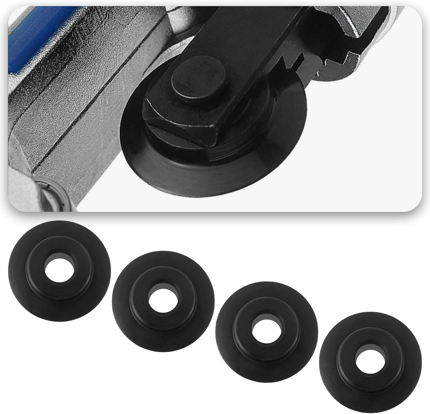 VGOL 10 Pieces Tubing Cutter Replacement Wheel 17.5X5.6Mm Cutting Wheel Blades 33165 Compatible with Ridgid 10 15 15-SI 20 Pipe Cutters image number 1