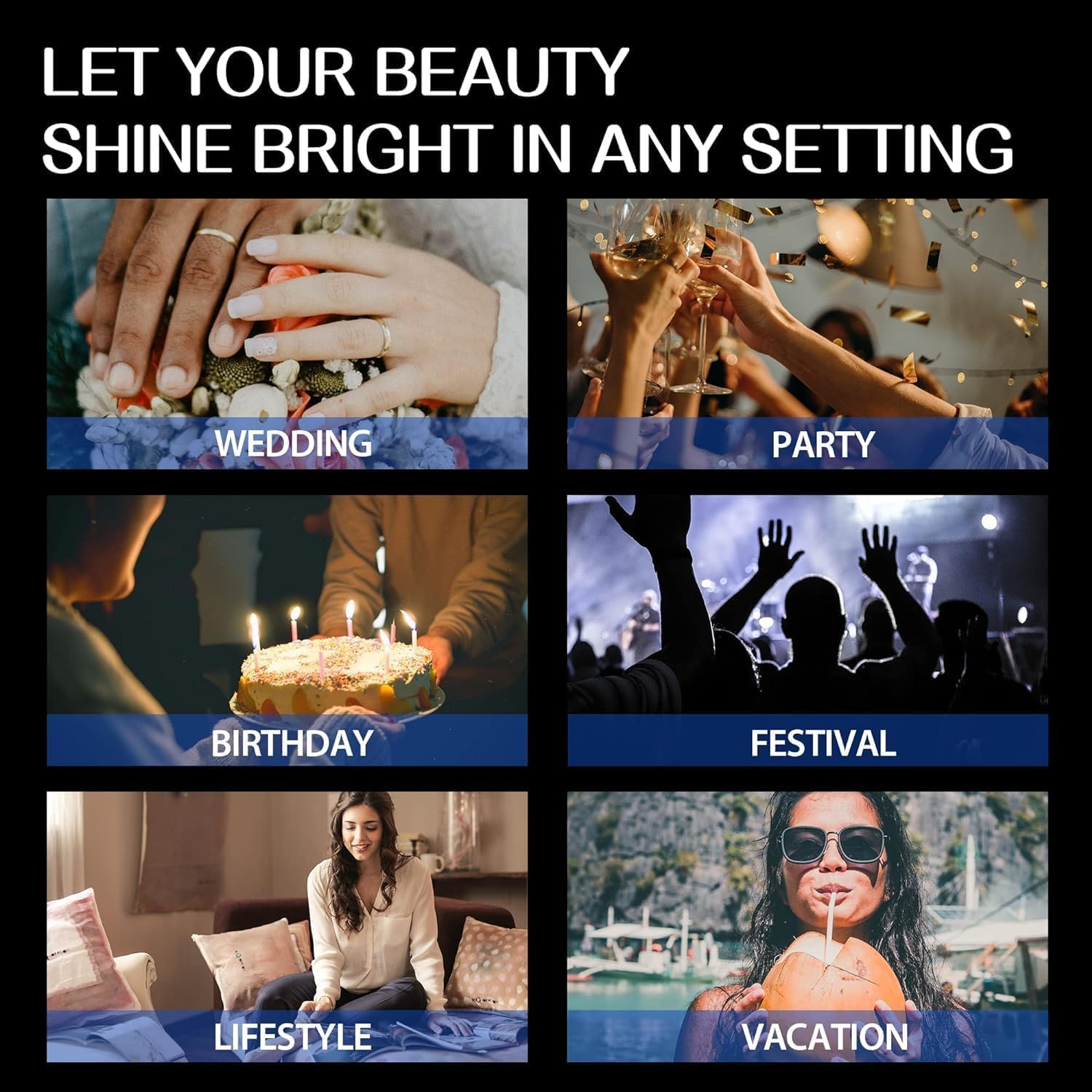 UNA GELLA Nail Tips, 312 Pieces, 12 Sizes, Square, Short Toenails for Sticking