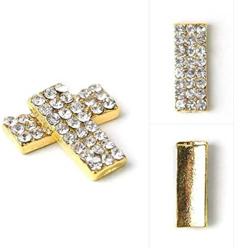 HANGQINGHENG 10 Nail Rhinestone Accessories Alloy 3D Nail Decorations image number 3