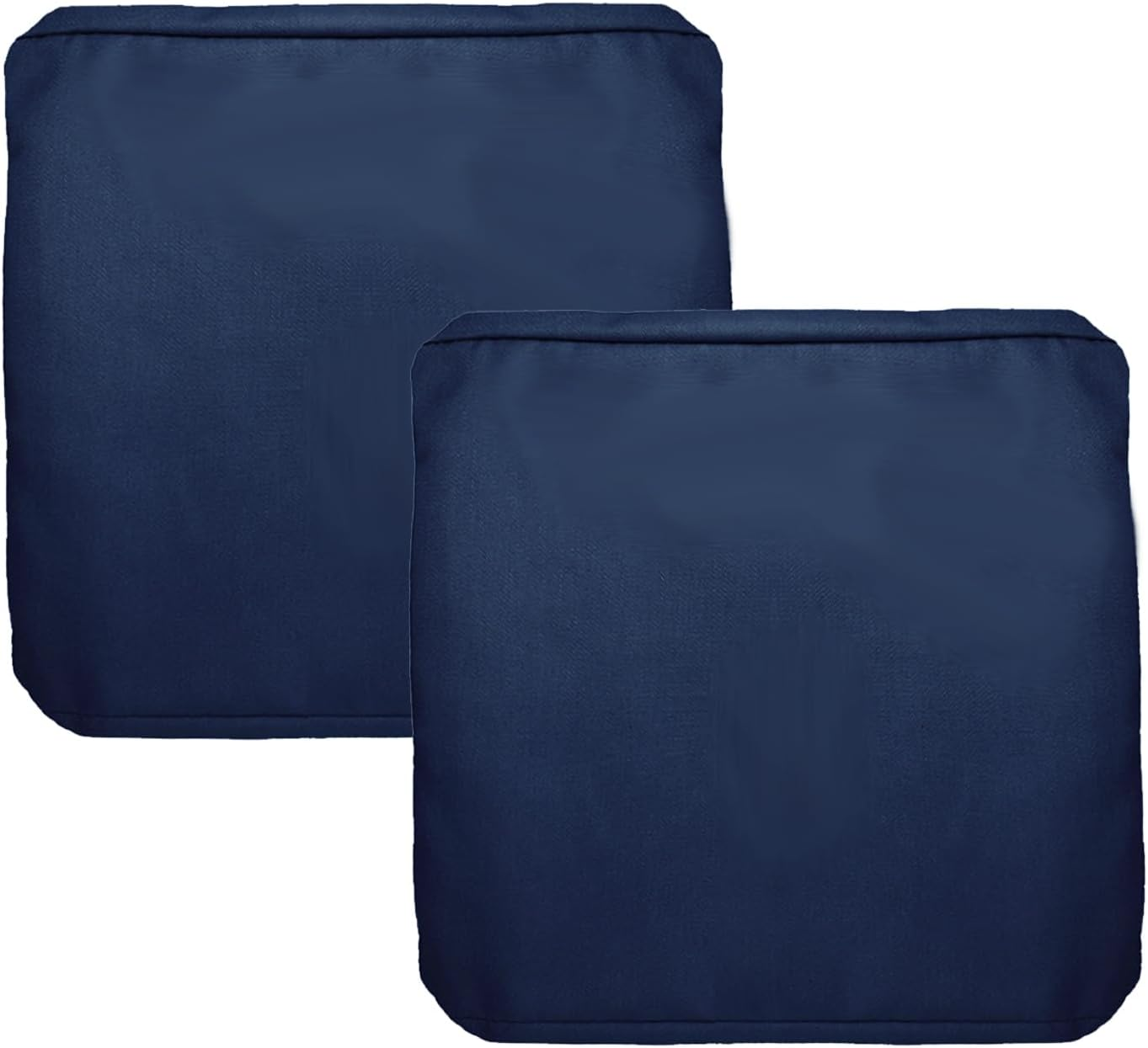 FLYMEI Patio Cushion Covers 24X22X4 Waterproof Outdoor Cushion Cover Replacement 2Packs Outdoor Seat Cushion Slipcover for Rattan Chair Sofa, Blue