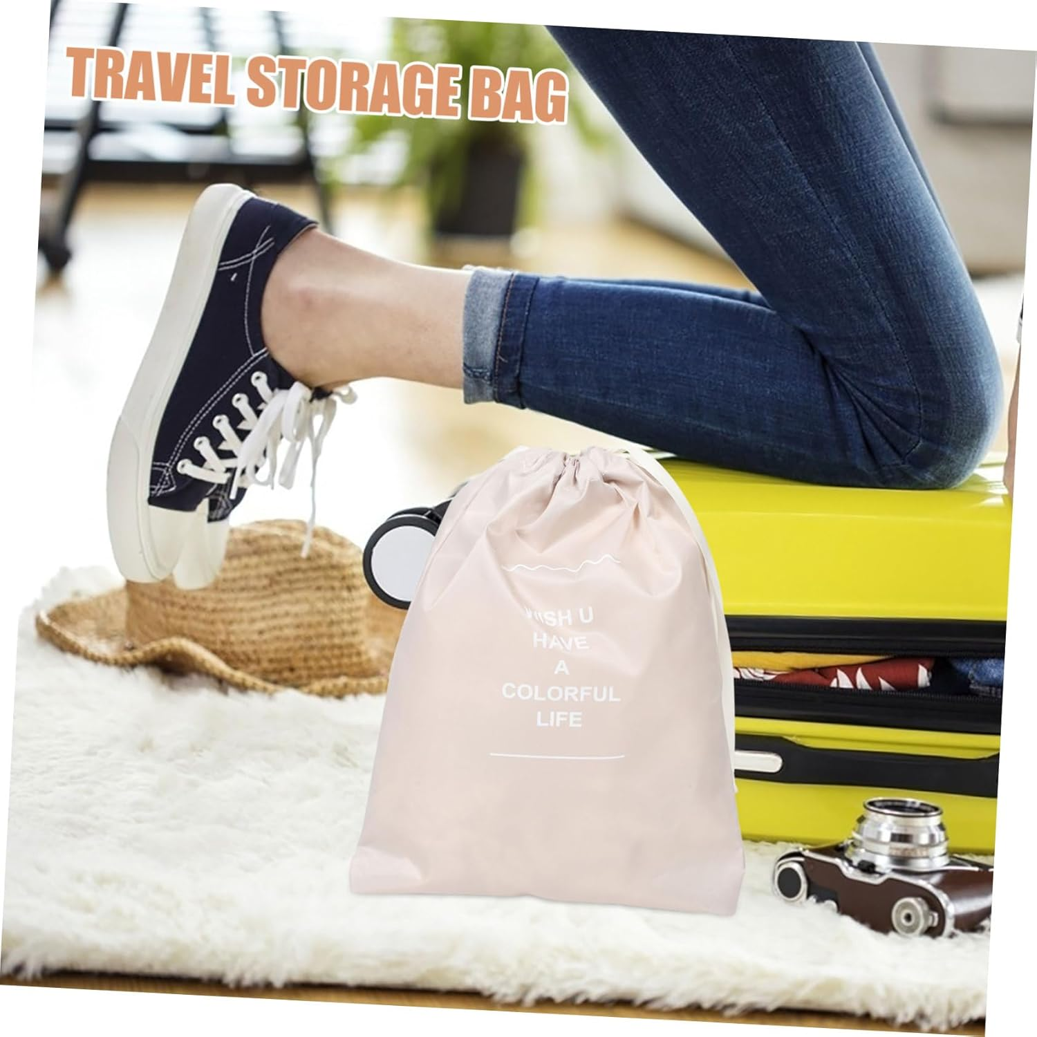 GAROZATION 7-Piece Packing Cubes Set Travel Clothes Organizer Suitcase Packing Cubes Toiletries Makeup Bag Suitcase Accessories Luggage Organizer Travel image number 4