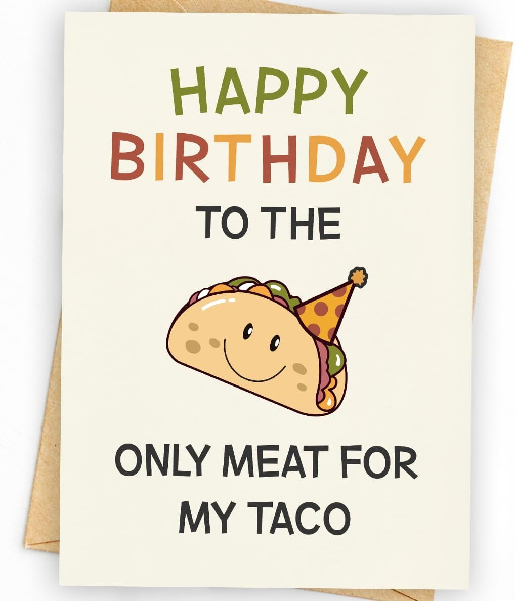 Funny Birthday Card & Gifts for Men, Husband, Boyfriend, and Him, Happy Bday Card
