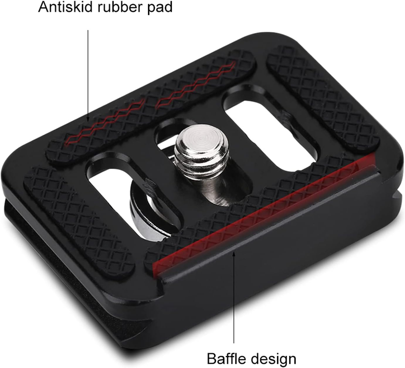 Mini Portable Aluminium Alloy Quick Release Plate for Cameras Suitable for Photography Activities Compact and Versatile Mounting Accessory image number 5