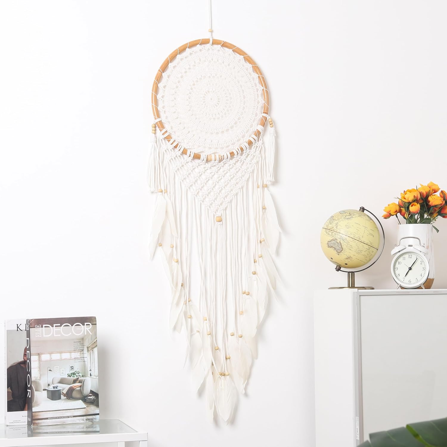 Balinese Dream Catcher Rattan, Handcrafted Knitted Decor - 30 Cm Wall Home Decor image number 5