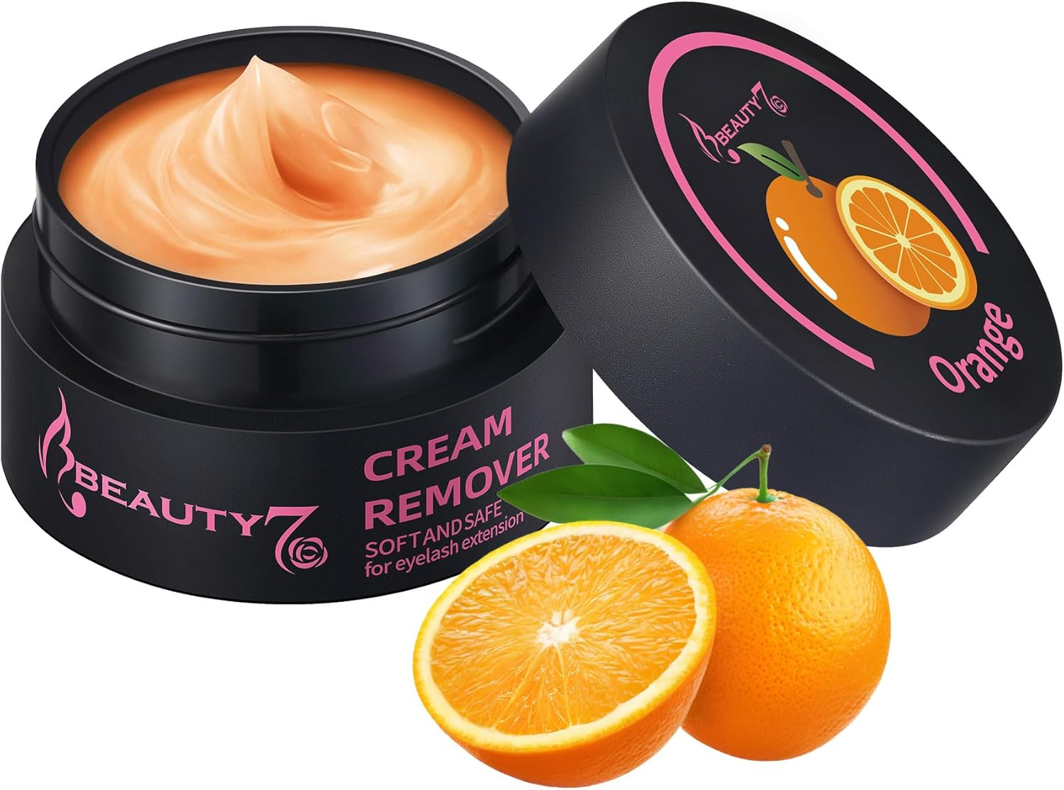 Beauty7 Eyelash Extension Glue Remover Cream Low Irritation and Fast Dissolution Eyelash Remover for Extensions Lash Remover Individual Eyelash Extension Cleanser Orange Flavor image number 6