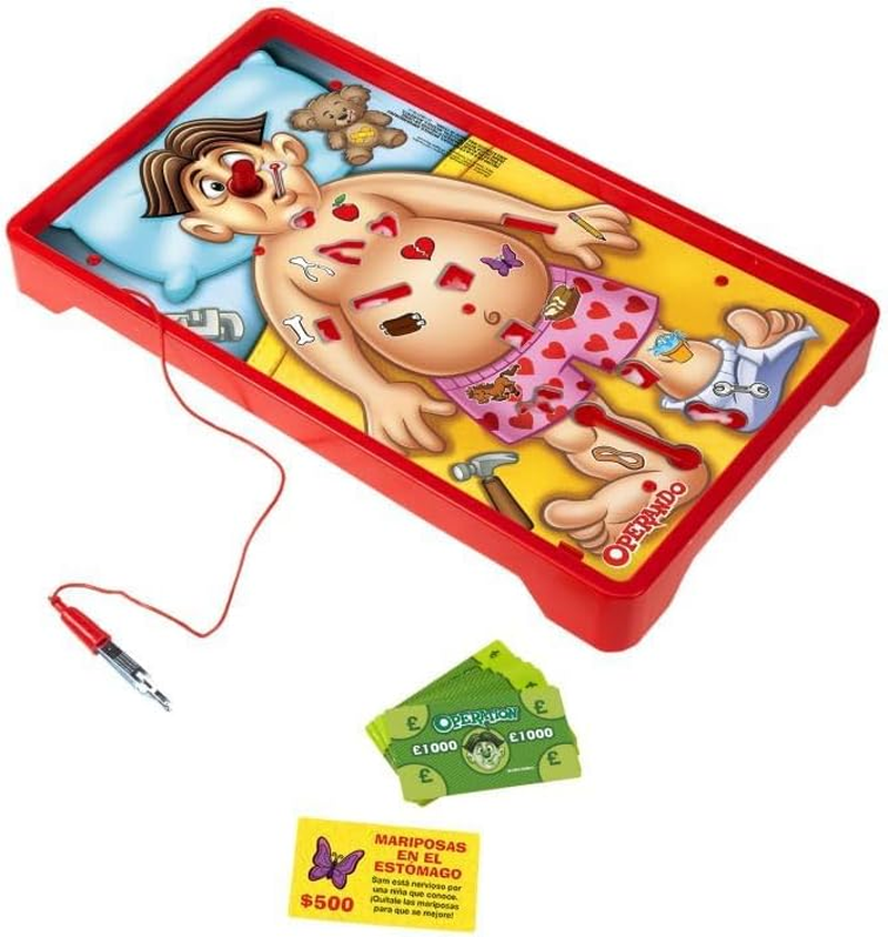 OPERATION Hasbro B2176 Operation Classic Game- Operate on Cavity Sam- Play the Doctor- 1+ Player- Electronic Board Games and Toys for Kids- Ages 6+ image number 1
