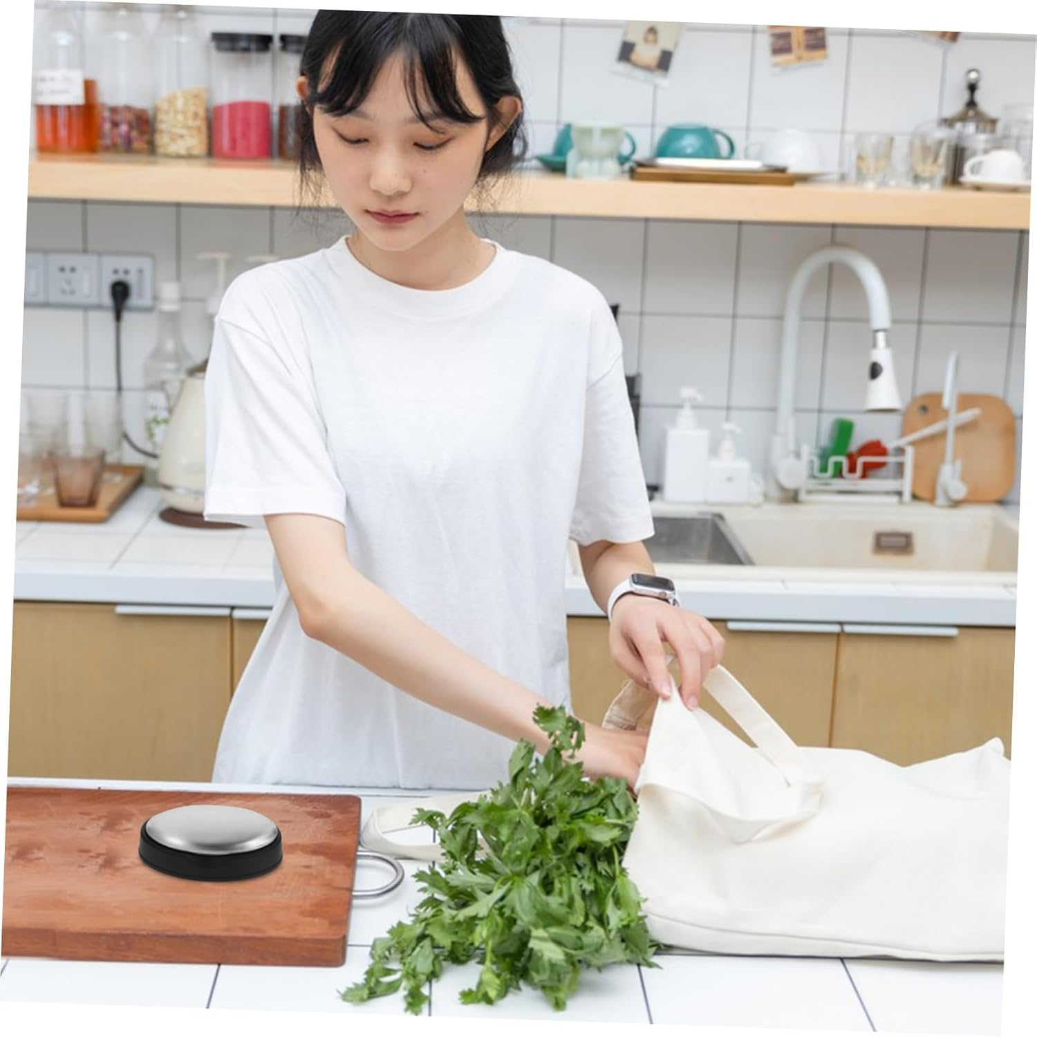 TINEASUR Odor Removing Stainless Steel Soap Bar with Base Large Oval Metal Soap for Cooking Smells Reusable and Portable for Home Kitchen Restaurant image number 5