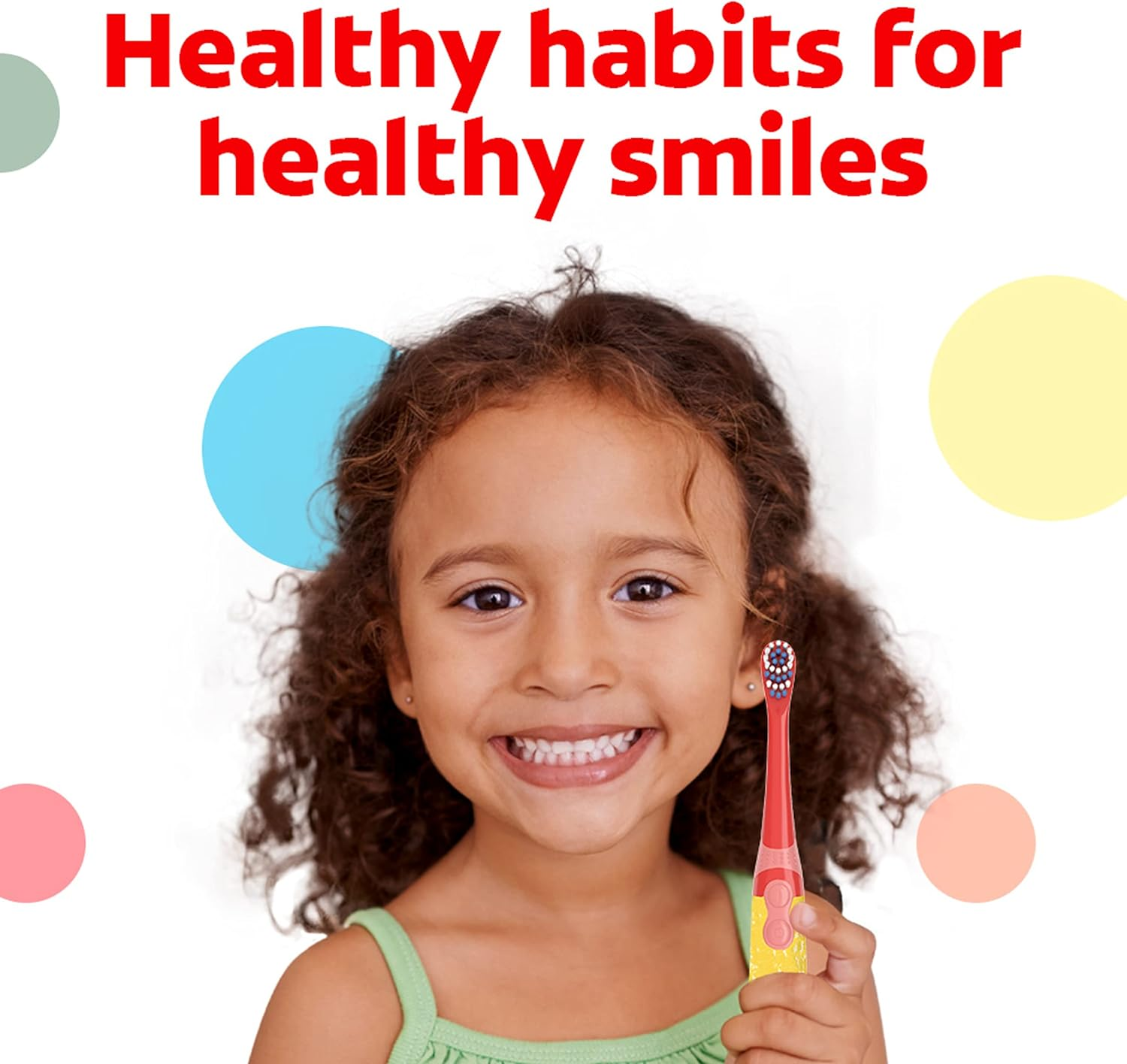 Colgate Kids Battery Powered Toothbrush, Kids Battery Toothbrush with Included AA Battery, Extra Soft Bristles, Flat-Laying Handle to Prevent Rolling, Pokemon Toothbrush, 1 Pack (Style May Vary) image number 3