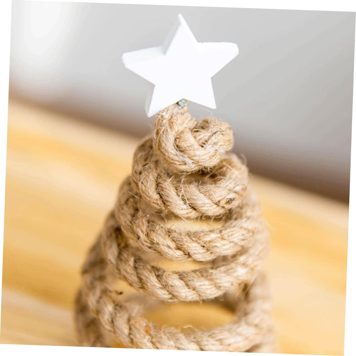 Unique Mini Christmas Tree DIY Ornaments Rope Decor for Home Office Car Present for Friends Family image number 6