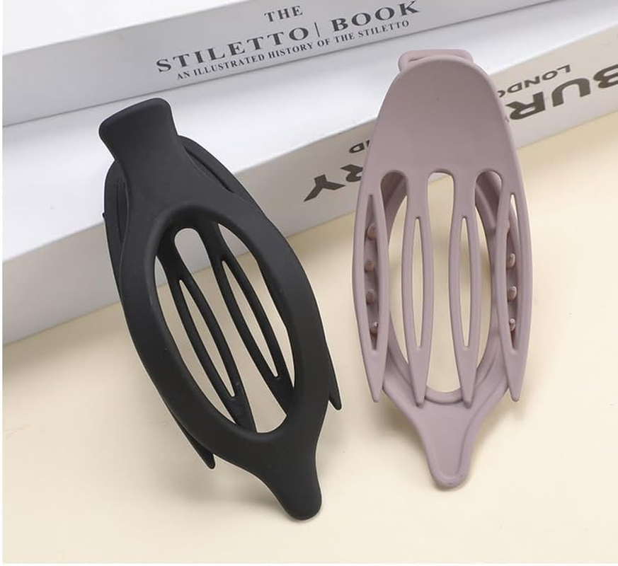 6 - Piece Set of Leaf - Shaped Flat Claw Clips, Multiple Colors Available, Must - Have Stylish Hair Accessories for Women image number 5