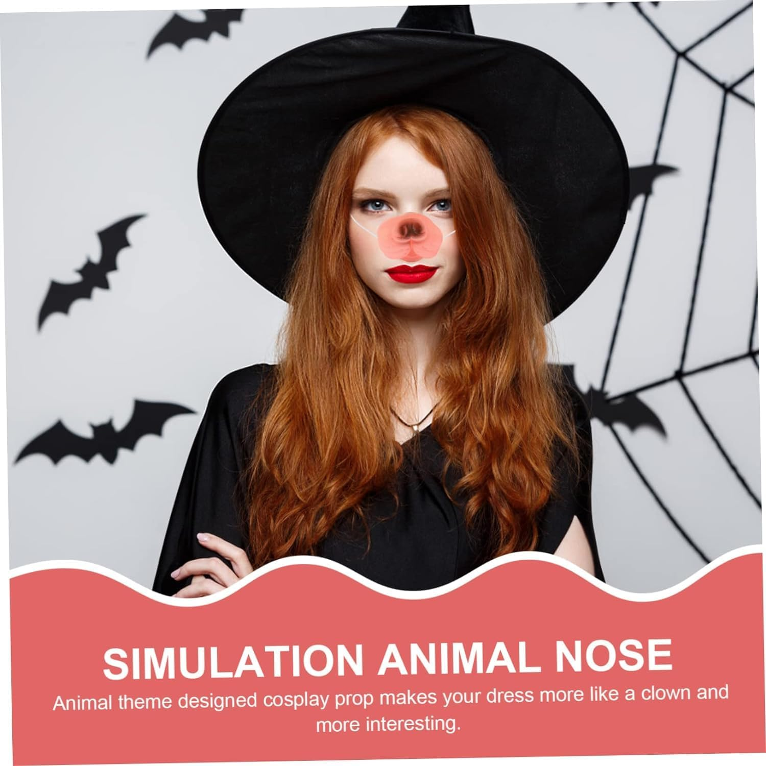 5Pcs Dog Nose Cosplay Dog Prop Party Accessories Small Dog Prop Decorative Dog Prop Performance Prop Mammals Prom Mask Fancy Dress Costume Dog Cosplay Costume Vinyl the Dog image number 3