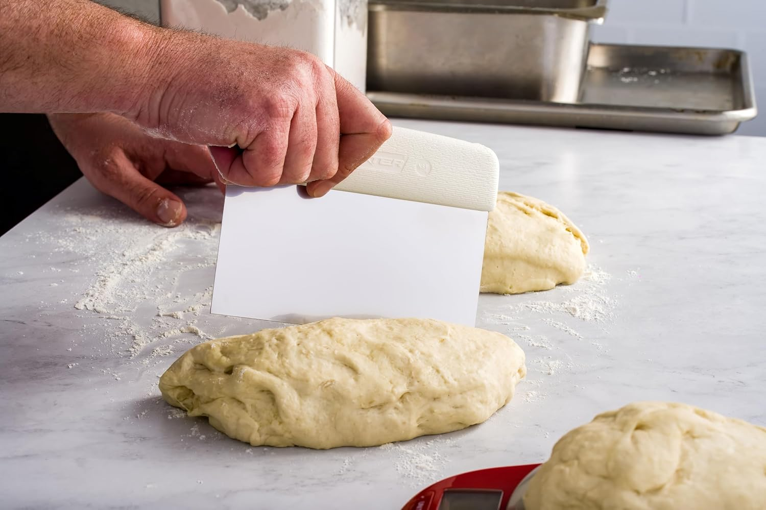 Dexter-Russell Sani-Safe Dough Cutter/Scraper, White, 15 X 8 Cm image number 1