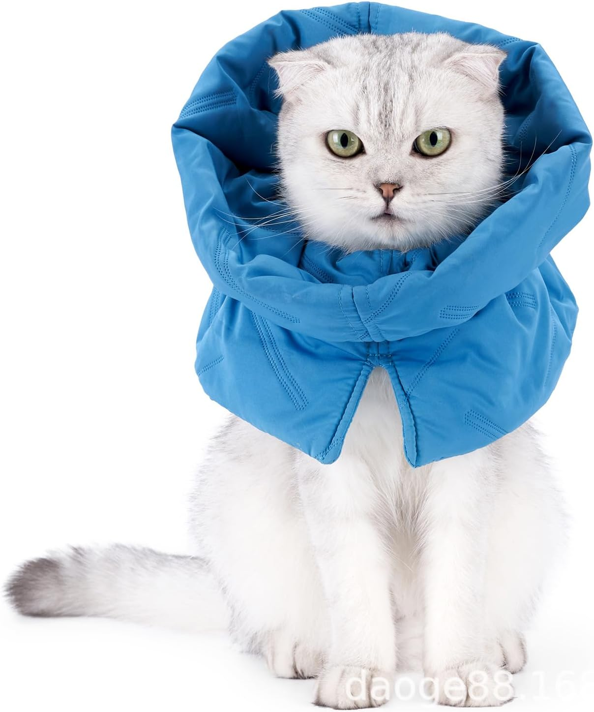 Cat Recovery Collar,Soft Adjustable Cone Alternative, Lightweight & Waterproof Post-Surgery Collar for Cats & Dogs, Prevents Licking Wounds for Safe Skin Protection (Pink, S)