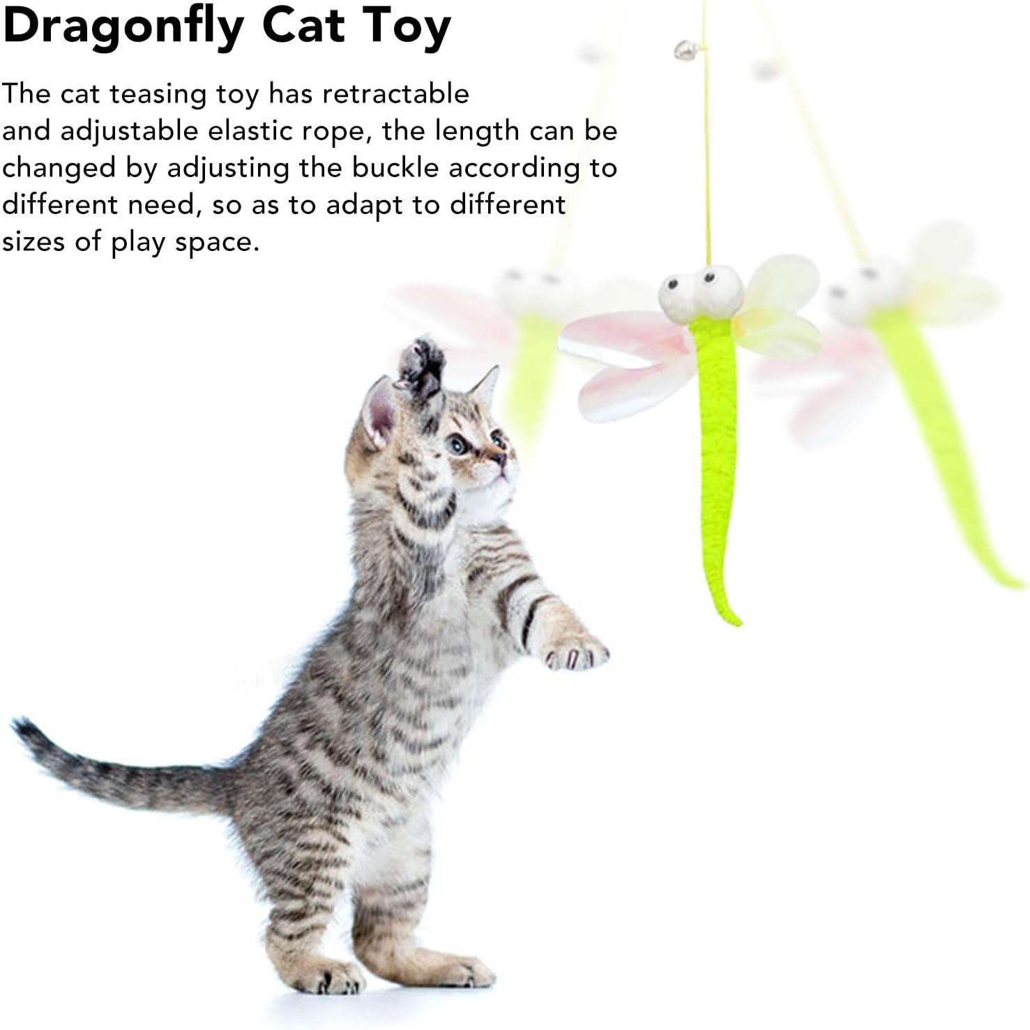 Hanging Interactive Cat Toy, Easy to Install, Retractable Cat Toy for Cats for Cupboard Door image number 1