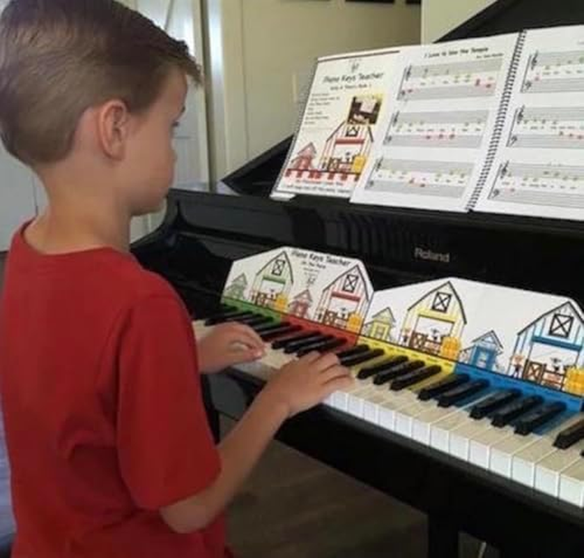 Music Tools Lady - Piano Keys Teacher & Magnetic Practice Board, Piano Teaching Tools, Instruments for Kids, Keyboard, Dry Erase Board, Piano Teaching Aids, Label Stickers, Flashcards image number 6