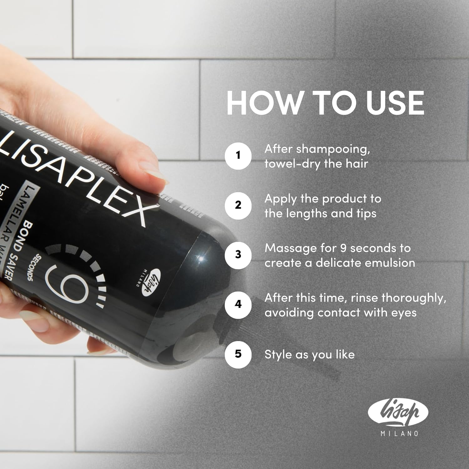 Lisaplex Lamellar Water &ndash; Works in Just 9 Seconds &ndash; Detangling, Frizz-Reducing, Repairing &ndash; Improves Softness and Shine &ndash; Reduces Blowdrying Time (8.45 Oz) image number 6