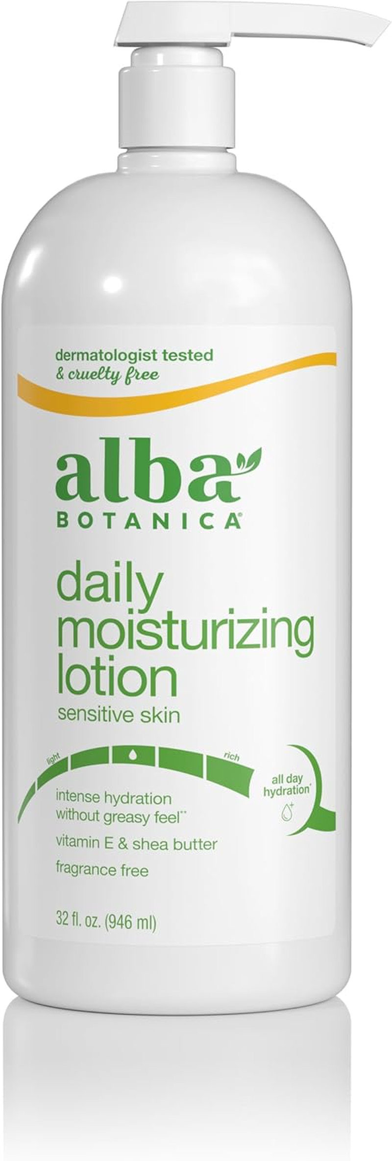 Alba Botanica Very Emollient, Unscented Body Lotion, 32 Ounce image number 2