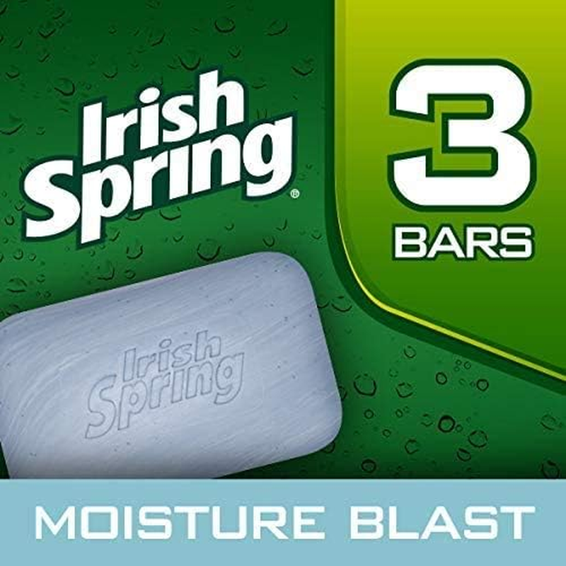 Irish Spring Bar Soap for Men & Women. 12-HOUR ODOR / DEODORANT PROTECTION! for Healthy Feeling Skin. Great for Hands, Face & Body! (12 Bars, Moisture Blast) image number 5