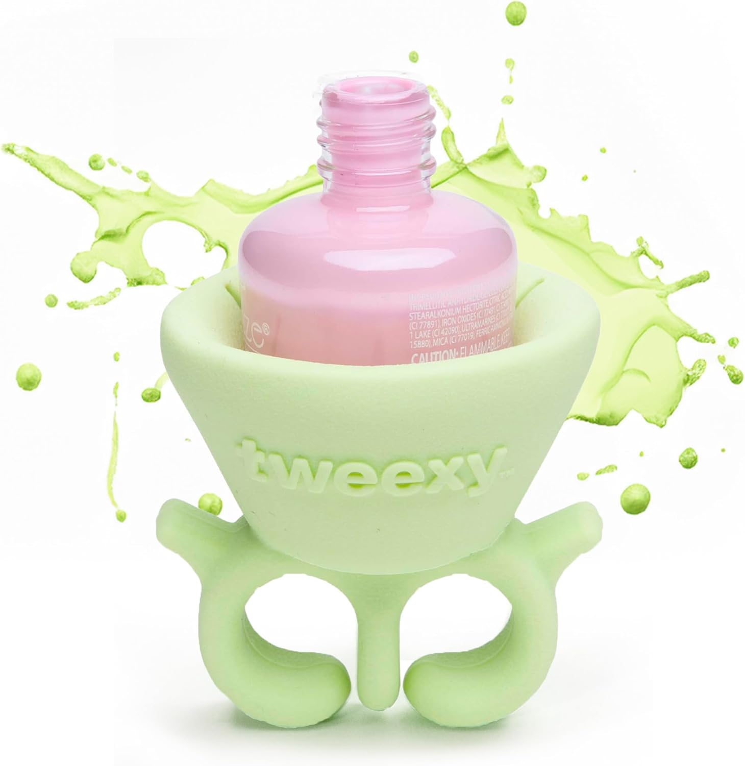 Tweexy - the Original Wearable Nail Polish Bottle Holder - Bonbon Pink