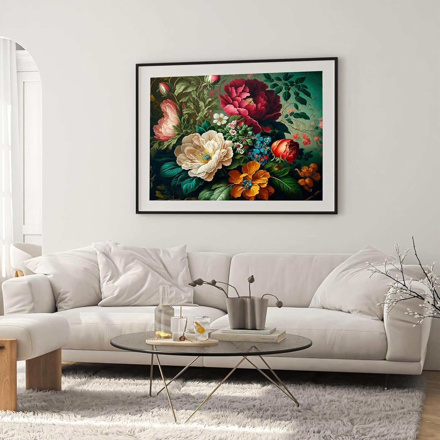 Paint by Number for Adults. DIY Acrylic Painting Kit for Adults Beginner Flowers &ndash; 16&rdquo; X 20&rdquo;With 3 Brushes and Bright Colors image number 5