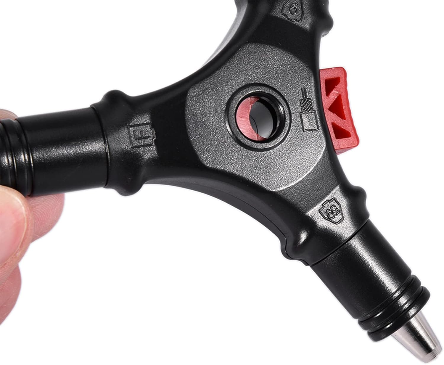 F Head Cable Stripper, Coaxial Compression Tool F Head RG59 RG6 Connector Coax Cable Stripper Flares Braid, Saves Time on Cable TV and Satellite Installations image number 4