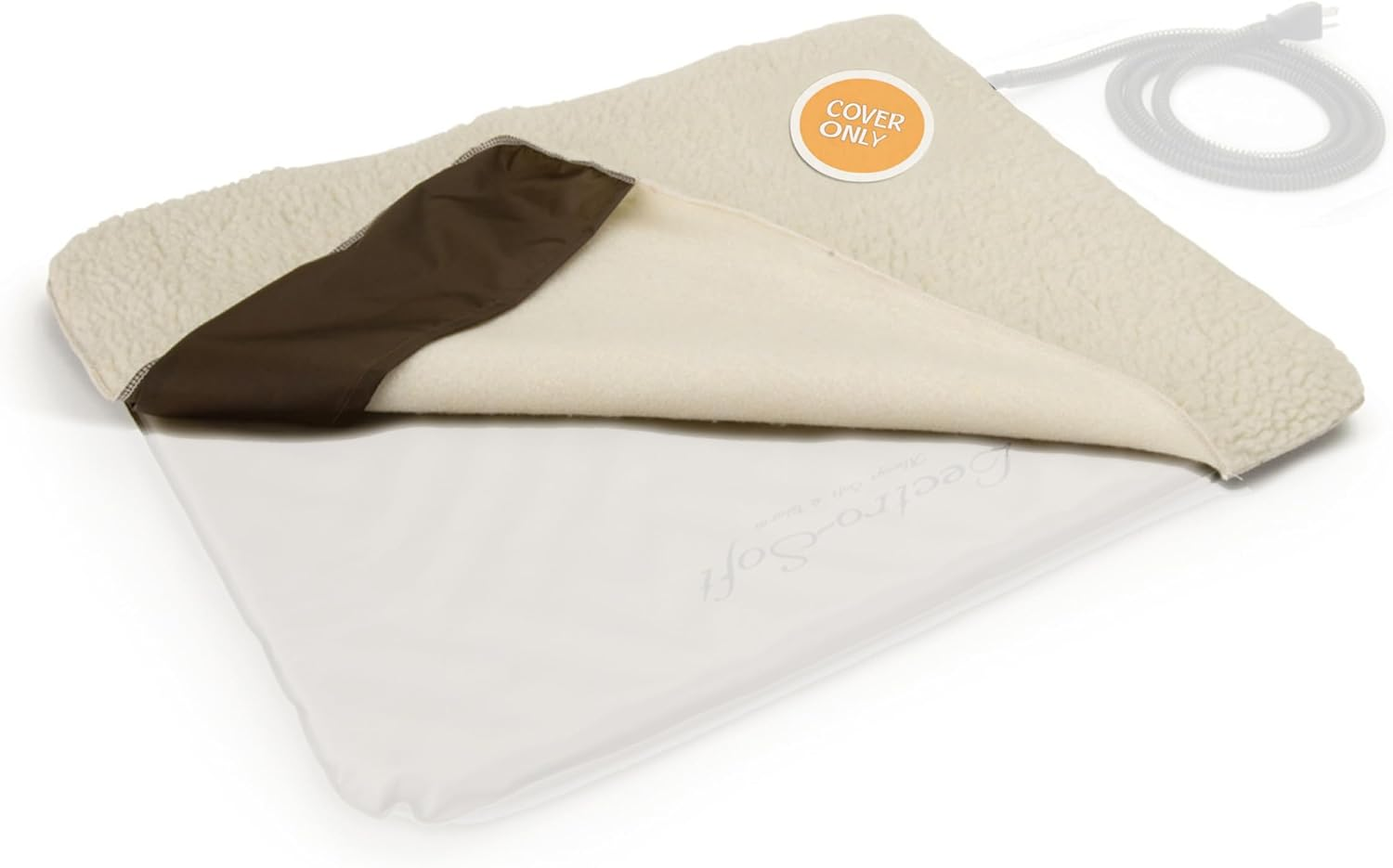 K&H Pet Products Lectro-Soft Outdoor Heated Dog & Cat Bed Replacement Cover, Fits K&H Lectro-Soft Large Beds (Heated Bed Sold Separately), Machine Washable Soft Fleece Cover - 36 X 25In