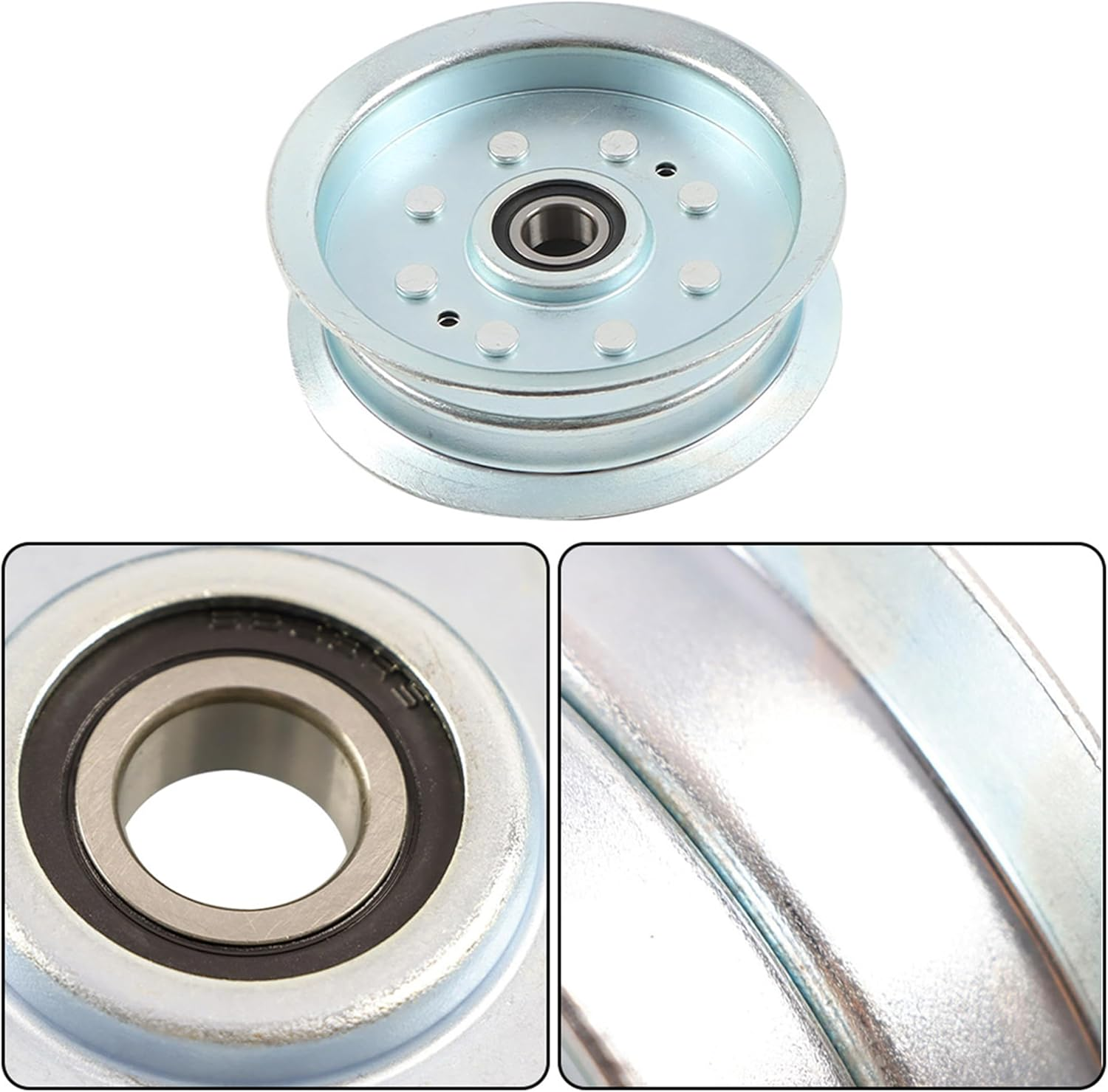 Flat Idler Pulley Replacement for John Deere Mowers L100 La100 D100 42" GY20629 GY20110 image number 5