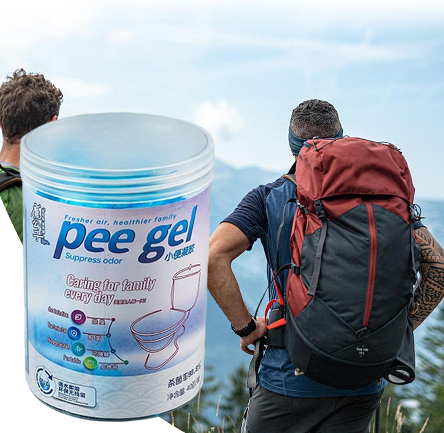 Urine Solidifier | Pee Powder for Camping Toilet - Absorbent Solidifier for Boat Voyages Outdoor Road Hiking Airplane Flights Car Travel image number 5