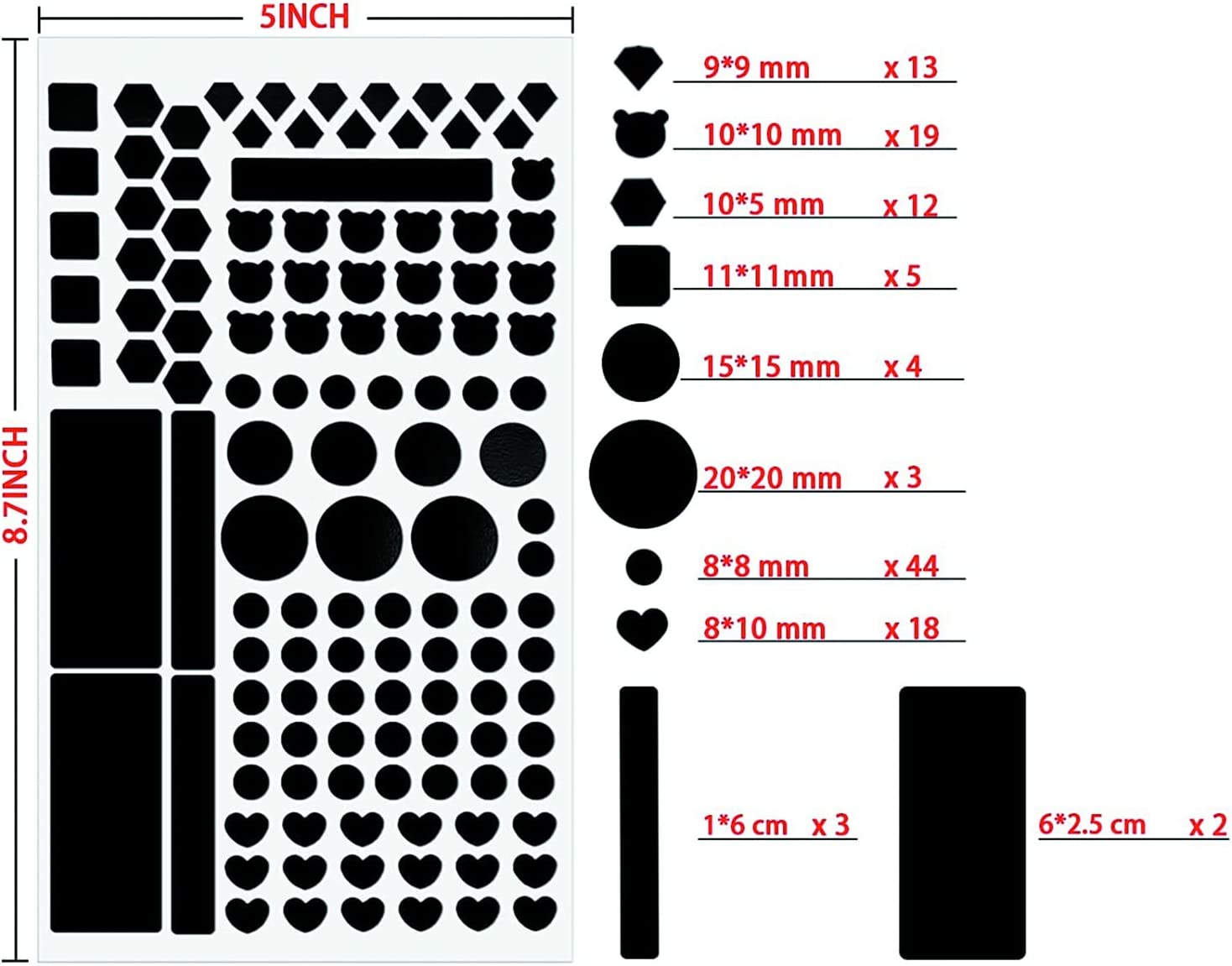 2PCS Light Blocking Stickers, LED Light Dimming Sticker, Dimming Light 80% ~ 100% Blackout Stickers for Electronics, TV, Routers, Clocks with 1PCS Tweezers (White and Black) image number 4