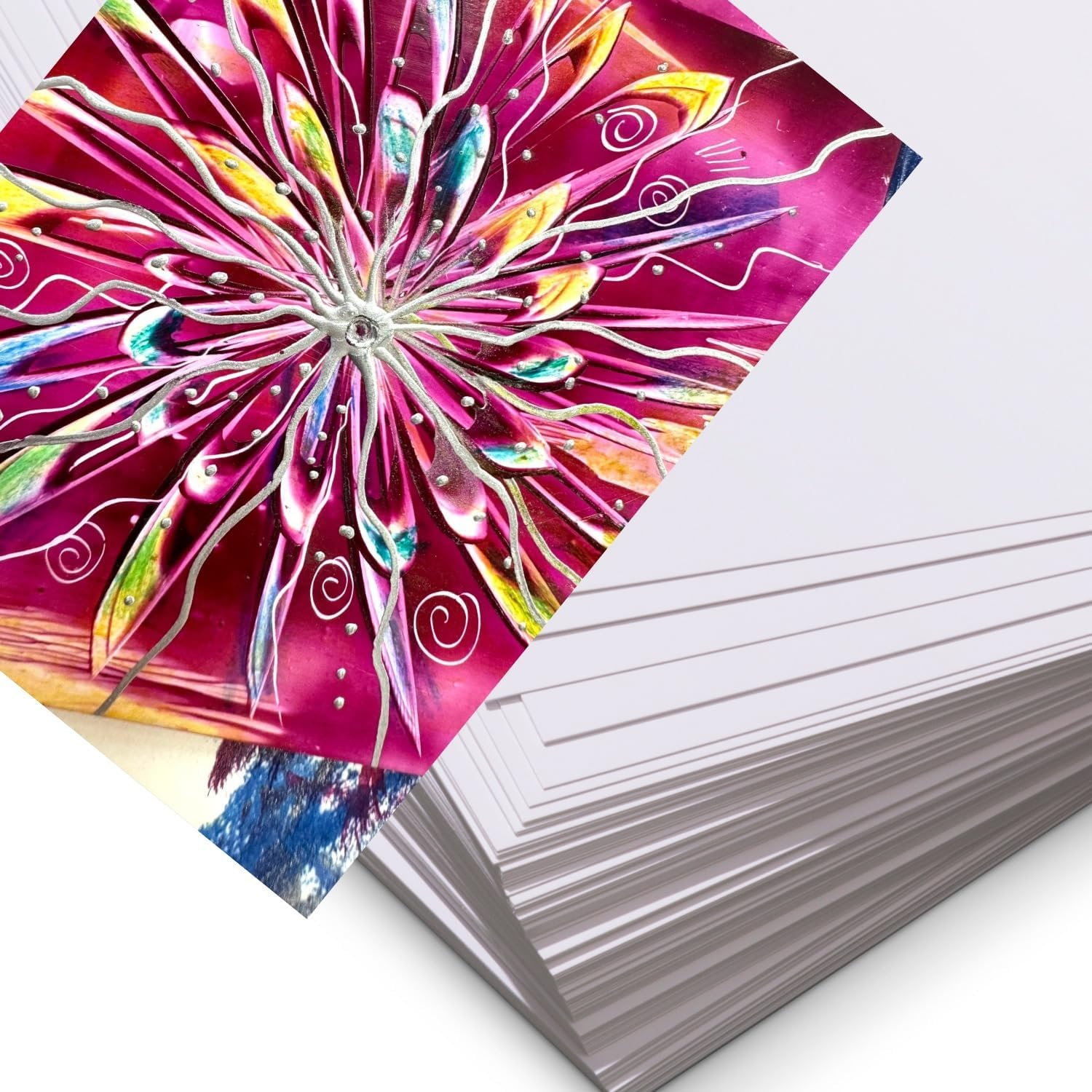 Encaustic Art A4 Hot Wax Painting Cards, White (100 Sheets) image number 6