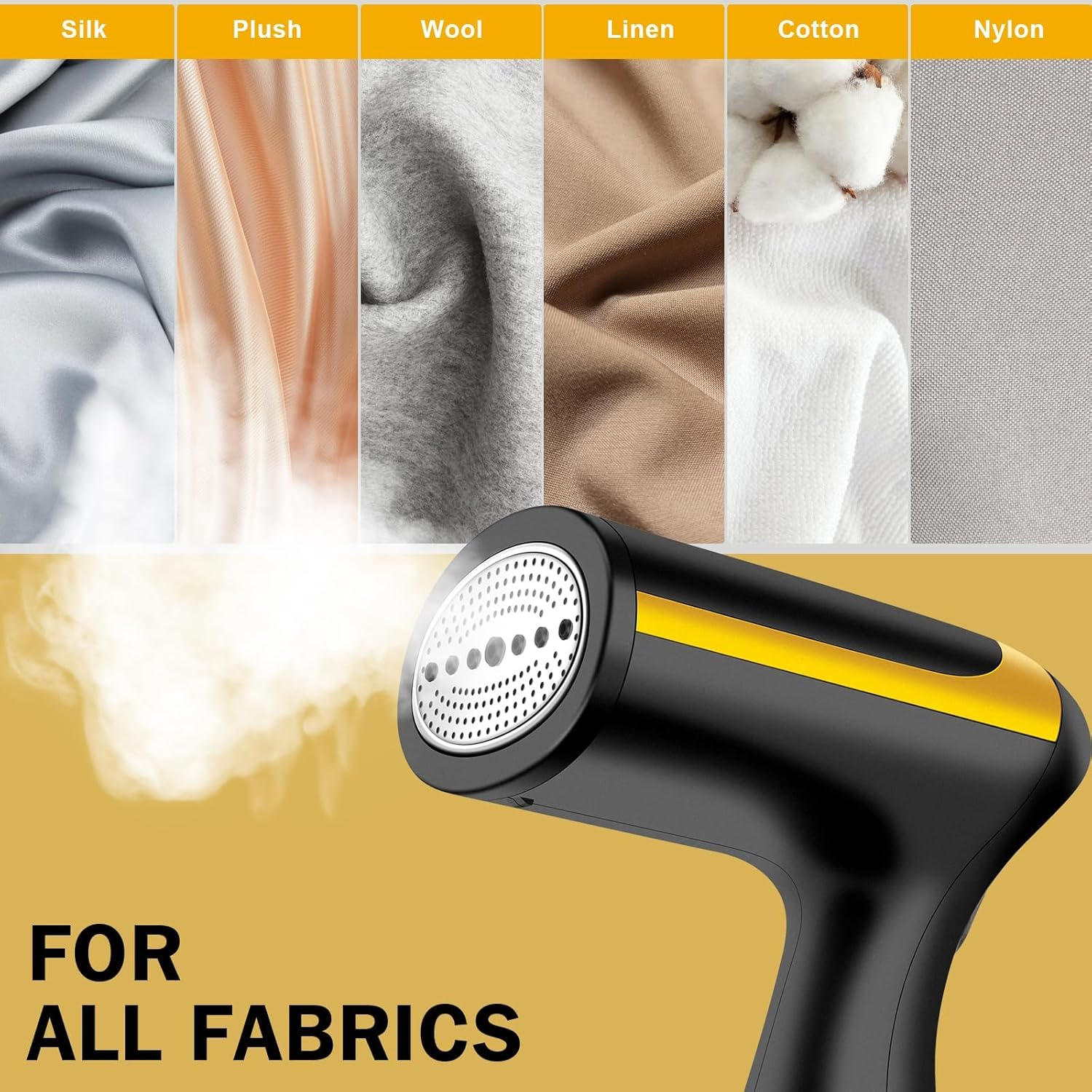 AOIMIKE 1500W Black Handheld Garment Steamer, 350Ml Detachable Water Tank, 20S Fast Heat-Up, Auto-Off, Home Use image number 5