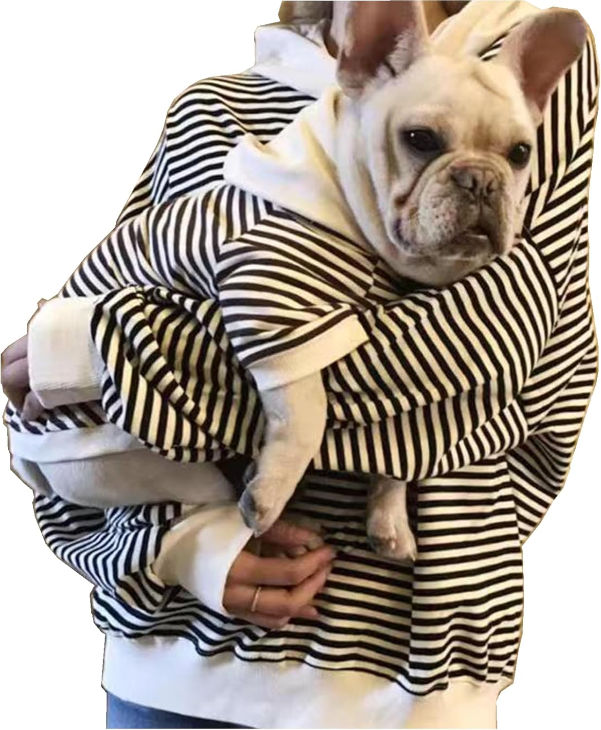 Matching Clothes for Mom Dad Pet - Striped Dog Cat Sweater Birthday Christmas Outfits (One Size, Parents-Black)