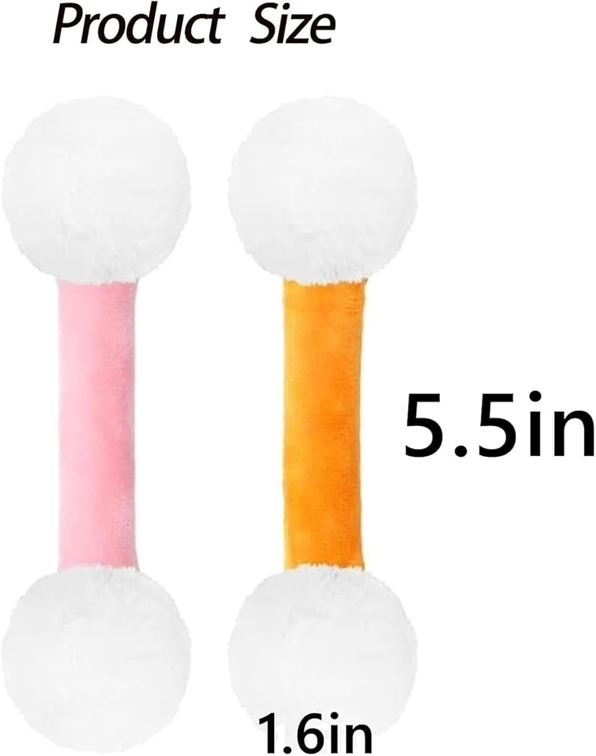 Q Tip Cat Toy, Qtip Cat Toy, Giant Swabs Catnip Toys Set, Interactive Kitty Kick Sticks for Cat Lovers Gift, of 6 Soft Plush Kicker Toys, Sturdy Teething Chew (3Pcs-A) image number 3