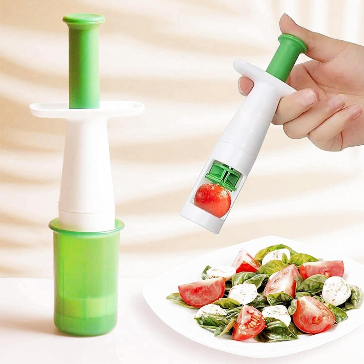 KOMUNJ Grape Slicer, Grape Slicer, Fruit Cutter for Cherry, Creative Cutting Tools for Salad Gadgets for Kids Party image number 3