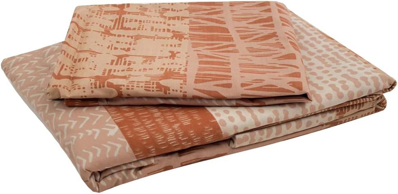 Bambury Darlington Quilt Cover Set, King Bed, Terracotta