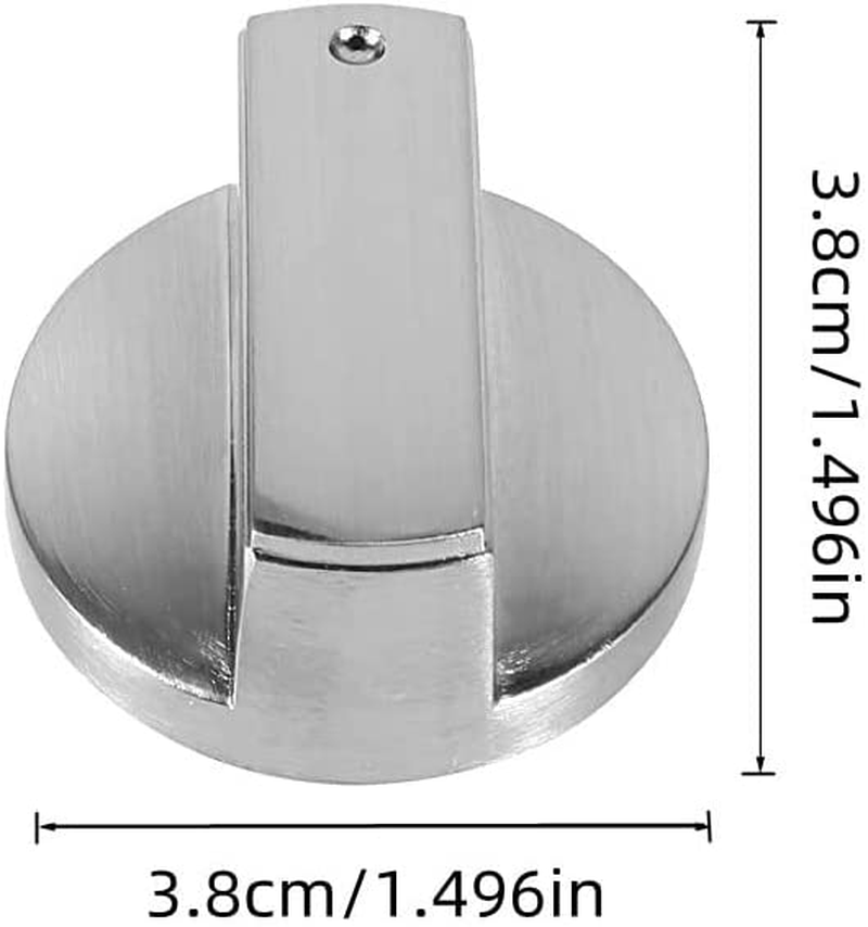 Gas Cooker Oven Stove Knob Control Rotary, 4Pcs round Gas Stove Knob,Gas Stove Stove Oven Control Rotary Knob,Stove Knob Switch Replacement Stainless Steel Universal Range Burner Control Knob Button image number 1