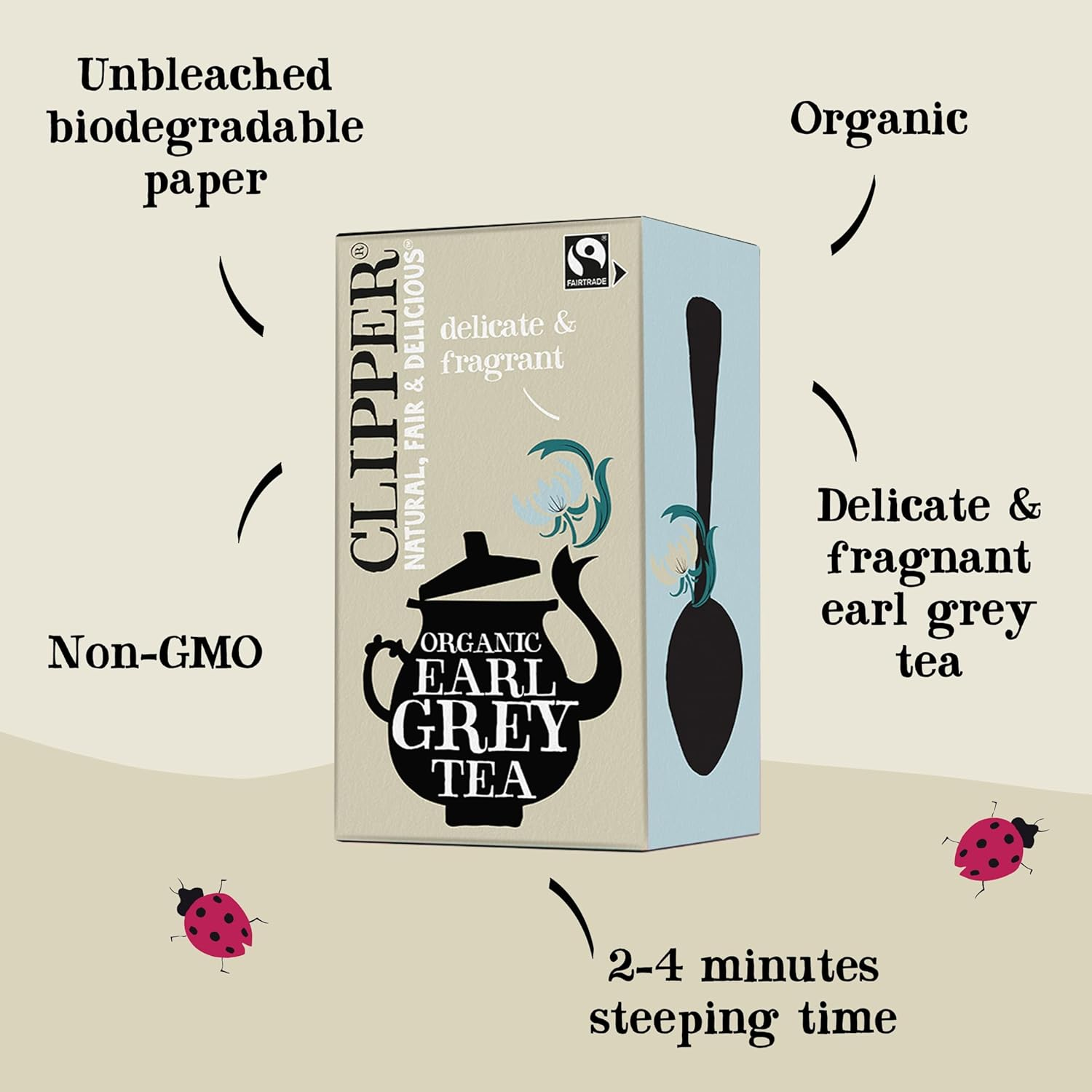 Clipper Organic Earl Grey Tea, 20 Teabags image number 6