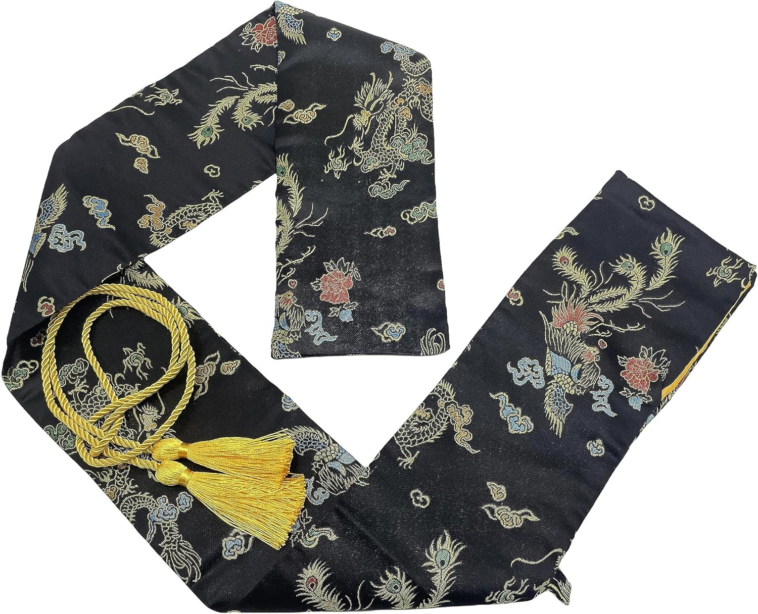 2Pcs Sword Bag 51Inch Synthetic Silk Katana Bag Sword Cover Carrying Case for Samurai Swords image number 4