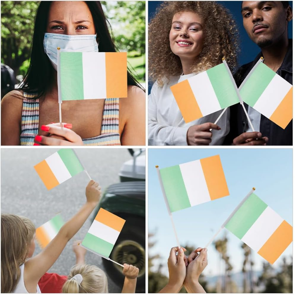 Kichvoe 100Pcs Flag Poles for Handheld Flags Stable and Smooth Design for Festive Events and National Celebrations image number 4